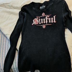 Sinful long sleeve shirt